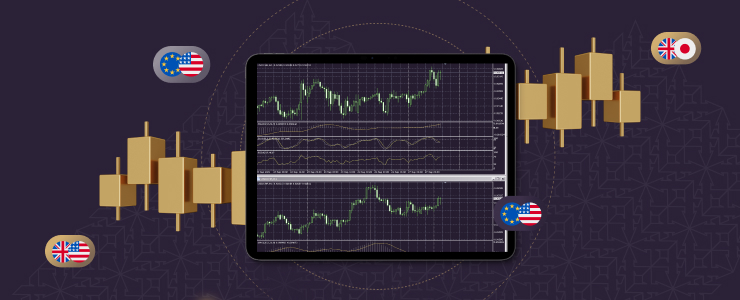 Um close-up de um smartphone exibindo gráficos de negociação forex, ilustrando a facilidade de negociar em qualquer lugar.