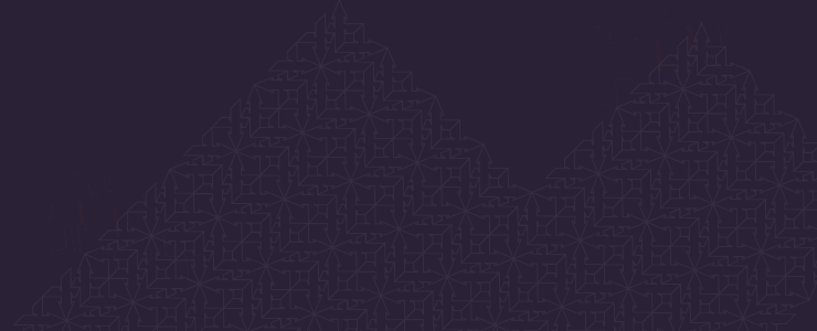 Dark purple background featuring a mountain pattern, symbolizing stability in forex strategies and currency trends.