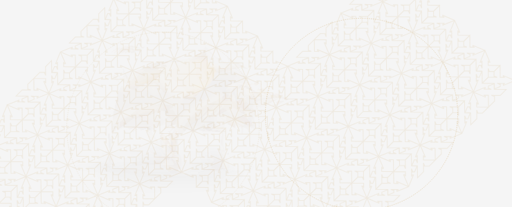 Bull, an abstract geometric pattern with repeating angular shapes and two large overlapping circles on a white background, forex trading in stock 