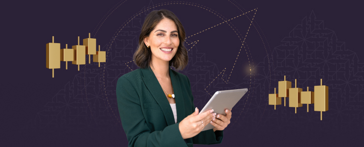 Forex trading basics for beginners showing trader reviewing candlestick charts on tablet while learning how the market works