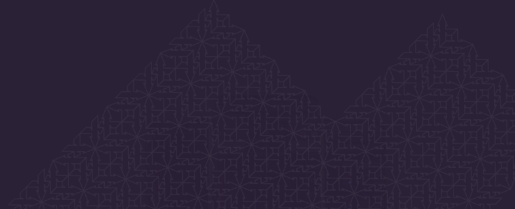 Several smartphones displaying mobile forex trading apps with candlestick charts and currency quotes over a dark purple geometric background.